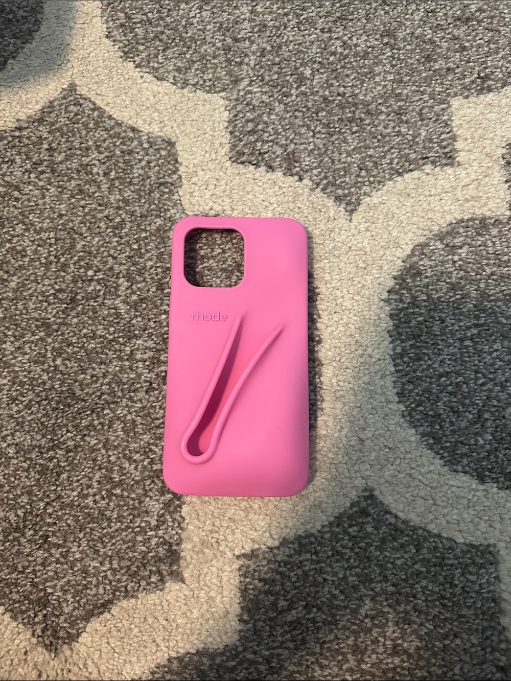 rhode Pink Silicone iPhone Case for iPhone 14 Pro Max